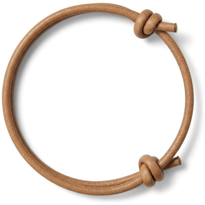 Minimalist Genuine Leather Knot Bracelet